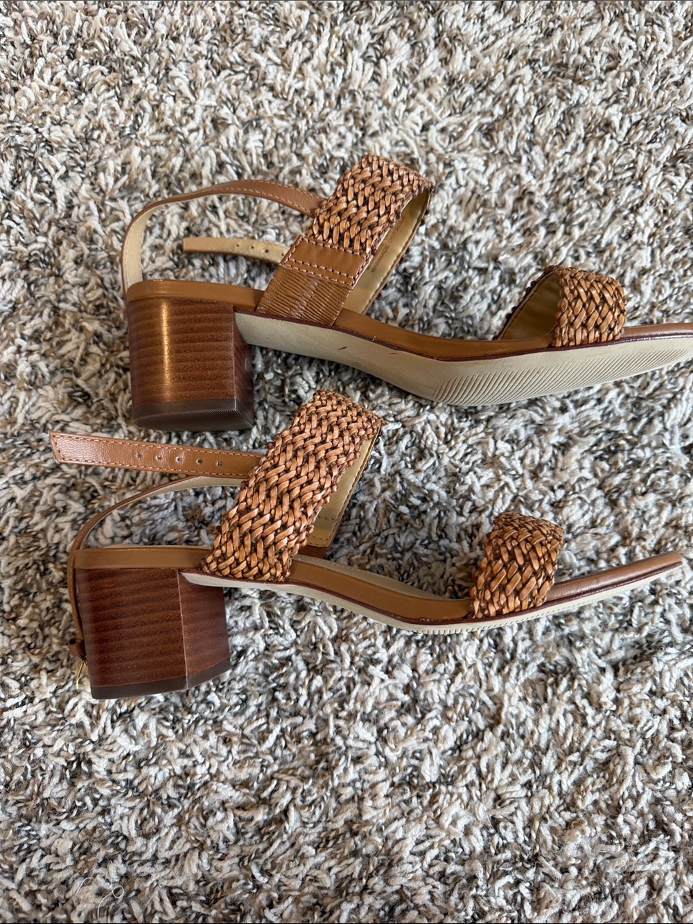 Talbots Braided Leather Strap Sandals in Brown - Picture 2 of 2